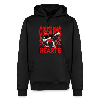 Crushing Hearts Monstertruck T-rex Boys - Männer Premium Bio Hoodie - Schwarz - Vorne - Nico (187cm)