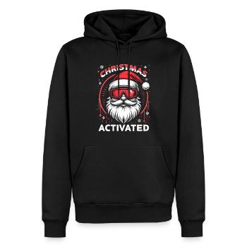 Christmas Mode Activated - Männer Premium Bio Hoodie - Schwarz - Vorne - Nico (187cm)