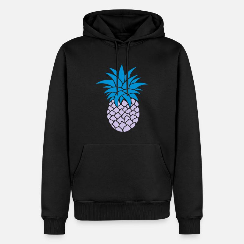 ANANAS STYLISÉ - Sweat à capuche Premium bio Homme - noir