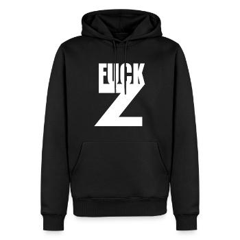 Z - Sweat à capuche Premium bio Homme - noir - Devant - Nico (187cm)