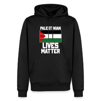 Palestinian Lives Matter | Free Palestine T-Shirt - Men’s Premium Organic Hoodie - black - Front - Nico (187cm)