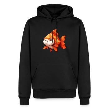 Goldfisch High Quality Goldfish - Männer Premium Bio Hoodie - Schwarz - Vorne - Nico (187cm)