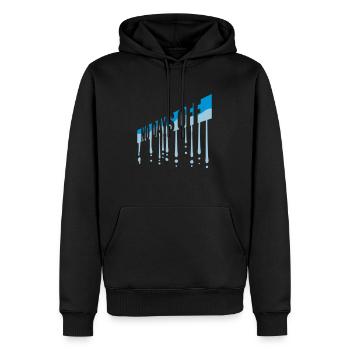 pas de jours de congé devis - Sweat à capuche Premium bio Homme - noir - Devant - Nico (187cm)