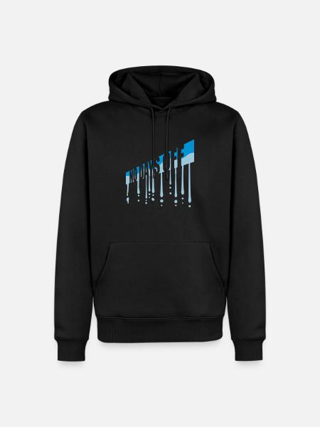 no days off quote - Men’s Premium Organic Hoodie - black