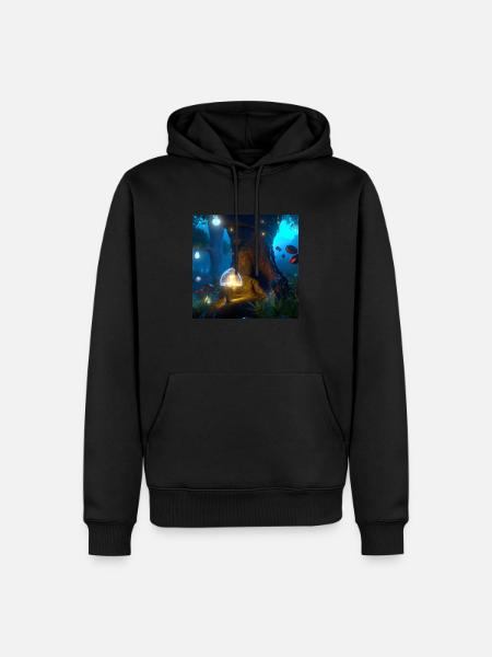 Magical forest - Men’s Premium Organic Hoodie - black