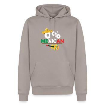 0% Gringo mexicain Cinco De Mayo Party Gringo - Sweat à capuche Premium bio Homme - taupe - Devant - Nico (187cm)
