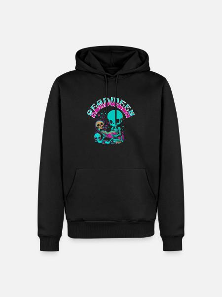halloween reading - Men’s Premium Organic Hoodie - black