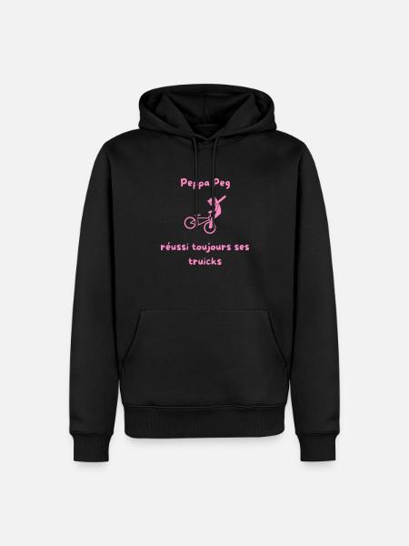Peppa Peg Truicks - Sweat à capuche Premium bio Homme - noir