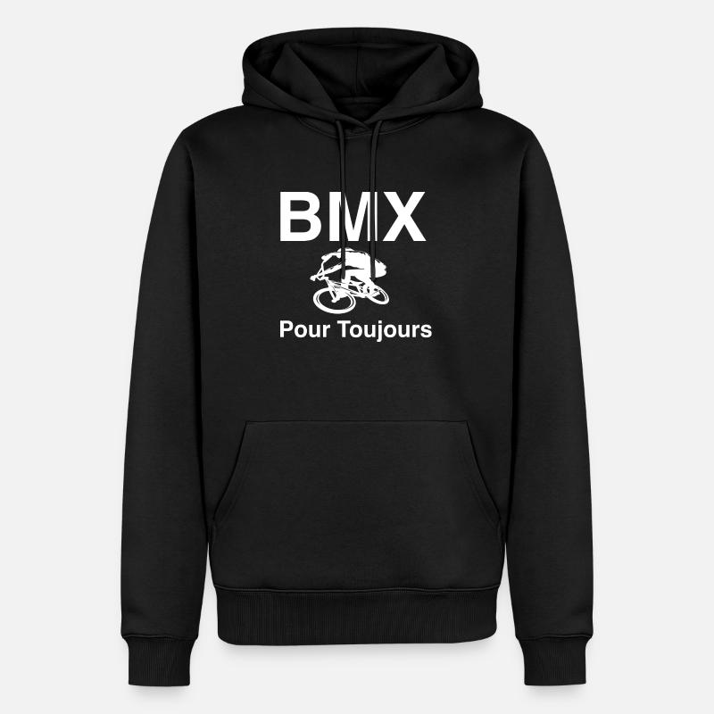 BMX pour toujours - Sweat à capuche Premium bio Homme - noir