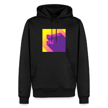 dreambig - Sweat à capuche Premium bio Homme - noir - Devant - Nico (187cm)