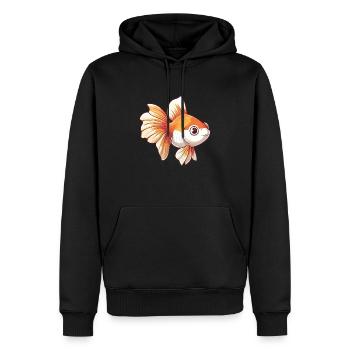 Schleierschwanz Goldfisch Geschenk tolles - Männer Premium Bio Hoodie - Schwarz - Vorne - Nico (187cm)