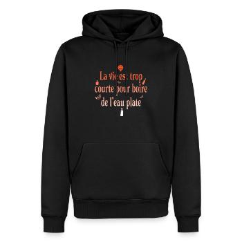 Daddy Dad Rum Humor Joke Gift Favorite Beer - Men’s Premium Organic Hoodie - black - Front - Nico (187cm)