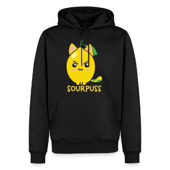 Funny Animal Puns - Männer Premium Bio Hoodie - Schwarz - Vorne - Nico (187cm)
