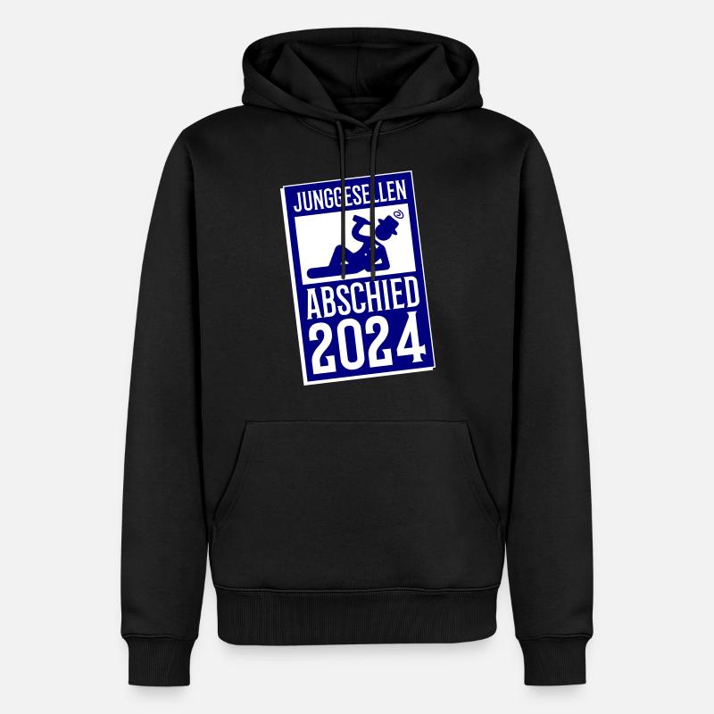 Junggesellenabschied 2024 - Männer Premium Bio Hoodie - Schwarz