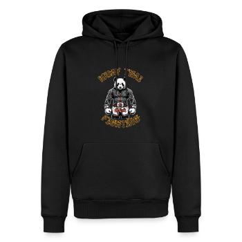 Muay Thai Panda - Panda Kickboxen Thai Boxen - Männer Premium Bio Hoodie - Schwarz - Vorne - Nico (187cm)