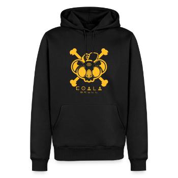 Koala Skull Pirate - Sweat à capuche Premium bio Homme - noir - Devant - Nico (187cm)