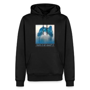 There is no Planet B Environmental Protection Climate Environment CO2 - Men’s Premium Organic Hoodie - black - Front - Nico (187cm)