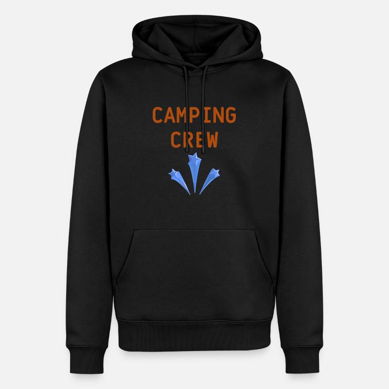 Équipe de camping - Sweat à capuche Premium bio Homme - noir