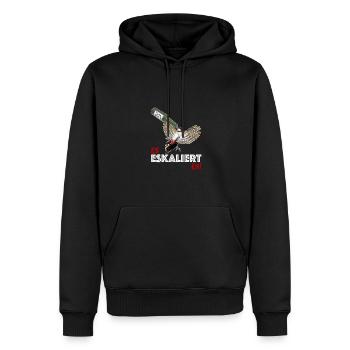 Es Eskaliert Eh Specht Bier Disko - Männer Premium Bio Hoodie - Schwarz - Vorne - Nico (187cm)