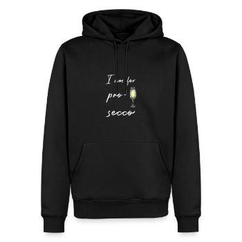 Feier Mädelsabend Prosecco feiern - Männer Premium Bio Hoodie - Schwarz - Vorne - Nico (187cm)