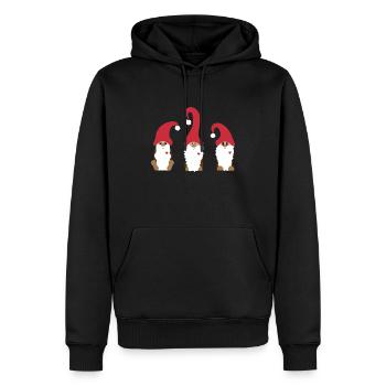 Weihnachtszwerge - Männer Premium Bio Hoodie - Schwarz - Vorne - Nico (187cm)