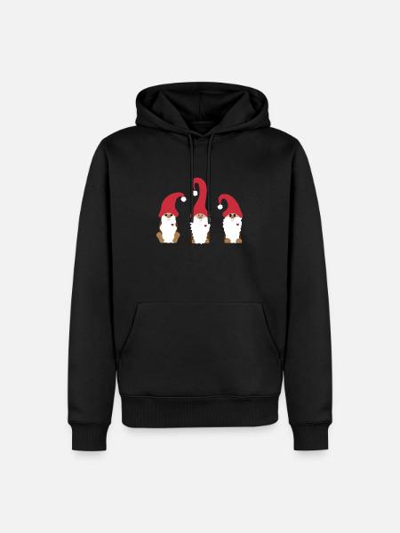 Christmas gnomes - Men’s Premium Organic Hoodie - black