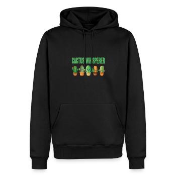 Cactus comiques drôles - Sweat à capuche Premium bio Homme - noir - Devant - Nico (187cm)