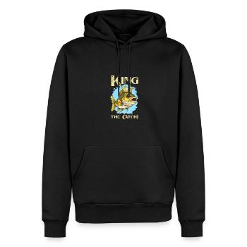 Barsch Angeln Fisch fischen - Männer Premium Bio Hoodie - Schwarz - Vorne - Nico (187cm)