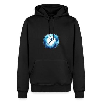 Unterwasserwelt Ozean Taucher - Männer Premium Bio Hoodie - Schwarz - Vorne - Nico (187cm)