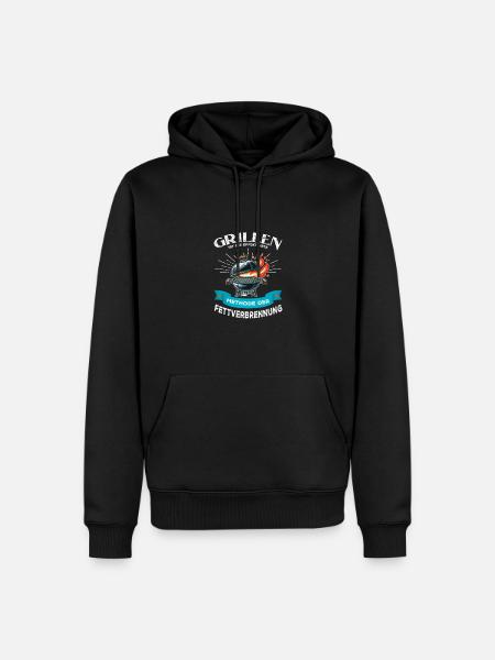 Grilling effective fat burning - Men’s Premium Organic Hoodie - black