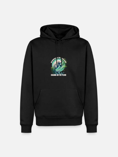 Dancing Dugong Underwater - Men’s Premium Organic Hoodie - black