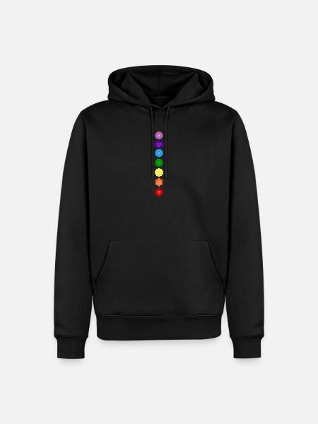 Chakra - Männer Premium Bio Hoodie - Schwarz