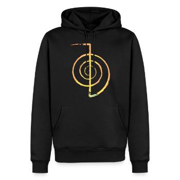 Reiki Gifts | Reiki Master Reiki Master Reiki - Men’s Premium Organic Hoodie - black - Front - Nico (187cm)