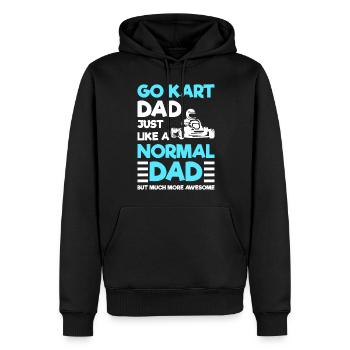 Gokart Kartsport Rennen - Männer Premium Bio Hoodie - Schwarz - Vorne - Nico (187cm)