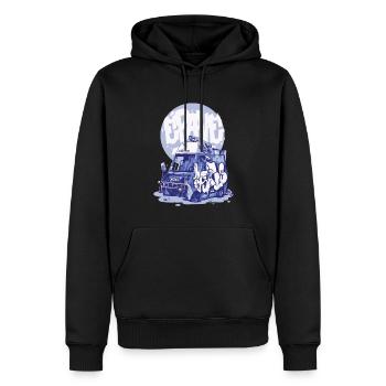 epave01 - Sweat à capuche Premium bio Homme - noir - Devant - Nico (187cm)