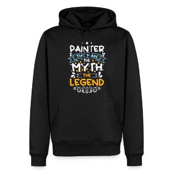 Maler Lackierer Streichen Handwerker - Männer Premium Bio Hoodie - Schwarz - Vorne - Nico (187cm)