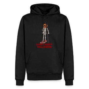 Halloween - Männer Premium Bio Hoodie - Schwarz - Vorne - Nico (187cm)