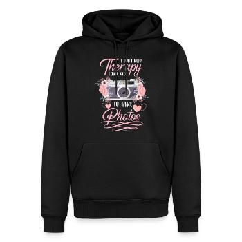 Kamera Fotografin Fantasie Fotoshooting - Männer Premium Bio Hoodie - Schwarz - Vorne - Nico (187cm)