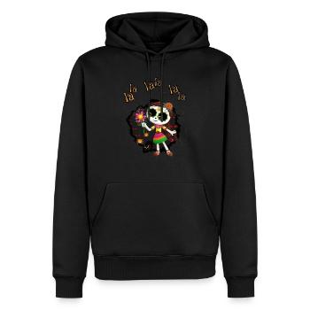 La La La La La La | Halloween Jolie fille - Sweat à capuche Premium bio Homme - noir - Devant - Nico (187cm)