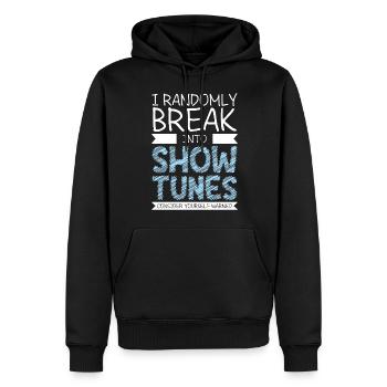 Theater Drama Club - Männer Premium Bio Hoodie - Schwarz - Vorne - Nico (187cm)