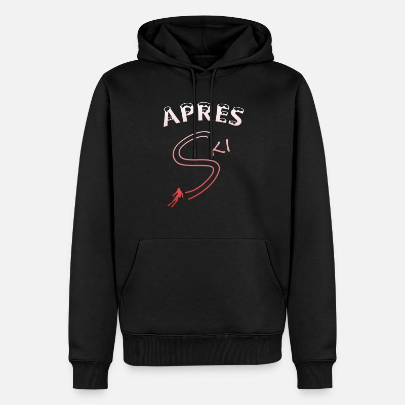 Apres Ski - Männer Premium Bio Hoodie - Schwarz
