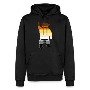 Schwuler Bär - Männer Premium Bio Hoodie - Schwarz - Vorne - Nico (187cm)