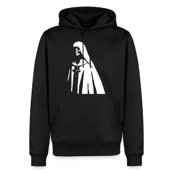 Enthülle deinen rätselhaften Charme mit der unheiligen Nonne Sata - Männer Premium Bio Hoodie - Schwarz - Vorne - Nico (187cm)