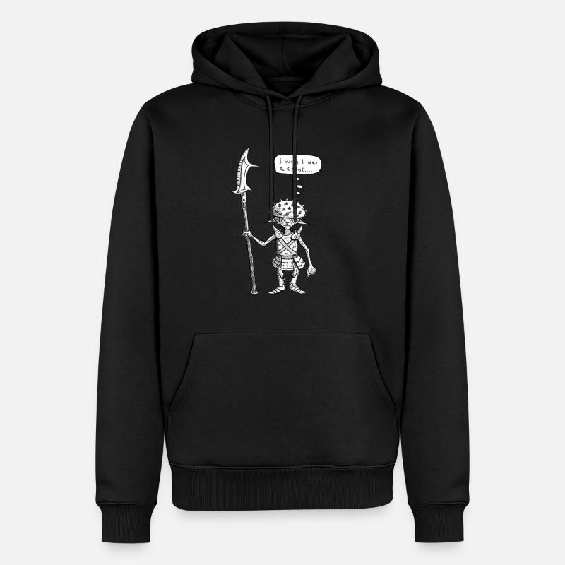 Depressive Goblinwache - Männer Premium Bio Hoodie - Schwarz