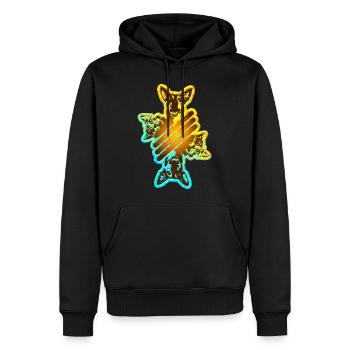 Amis - Sweat à capuche Premium bio Homme - noir - Devant - Nico (187cm)