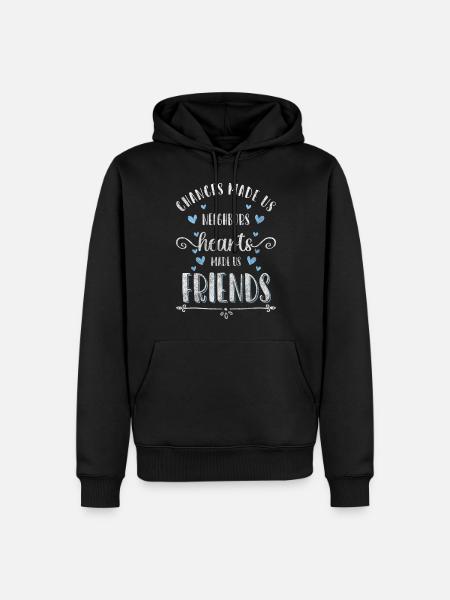 Nachbar Bester Nachbar Bier - Männer Premium Bio Hoodie - Schwarz