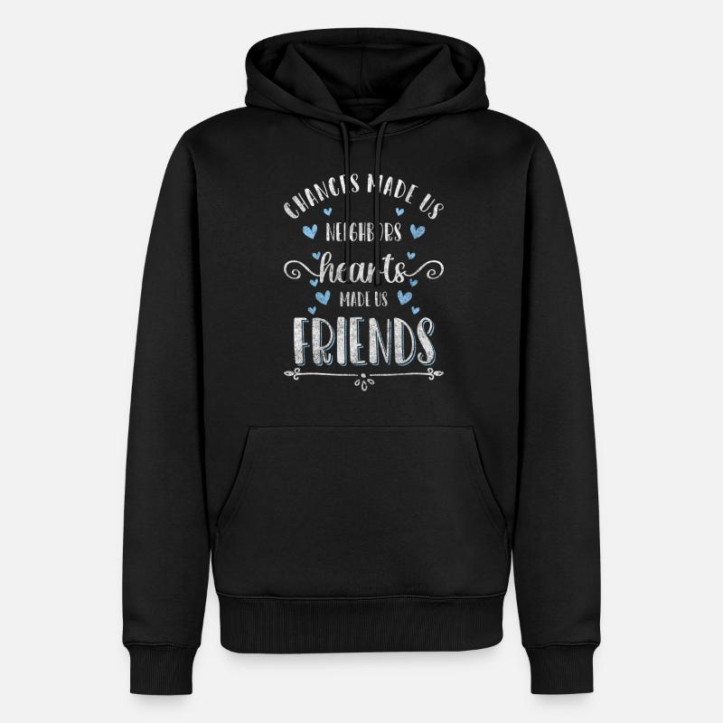 Nachbar Bester Nachbar Bier - Männer Premium Bio Hoodie - Schwarz