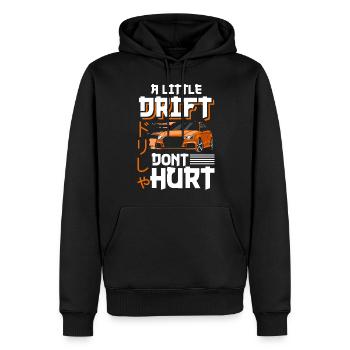 Driften Quer - Männer Premium Bio Hoodie - Schwarz - Vorne - Nico (187cm)