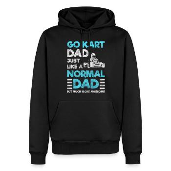 Kart Driver Go kart - Sweat à capuche Premium bio Homme - noir - Devant - Nico (187cm)
