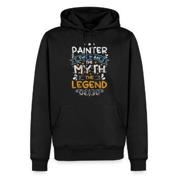 Varnisher Painting Canvas Master Painter - Men’s Premium Organic Hoodie - black - Front - Nico (187cm)